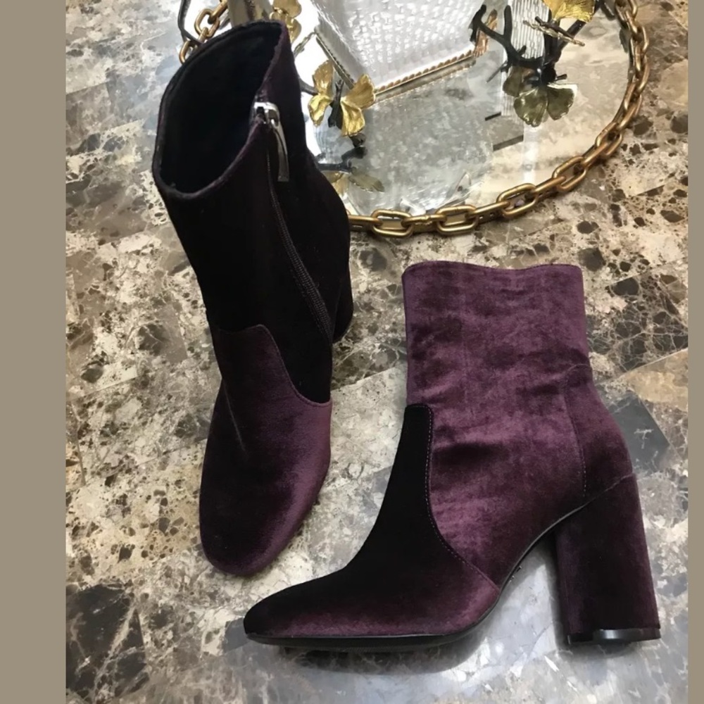 Donna Karan New York Alley Bootie CORDOVAN VELVET - Picture 4 of 8